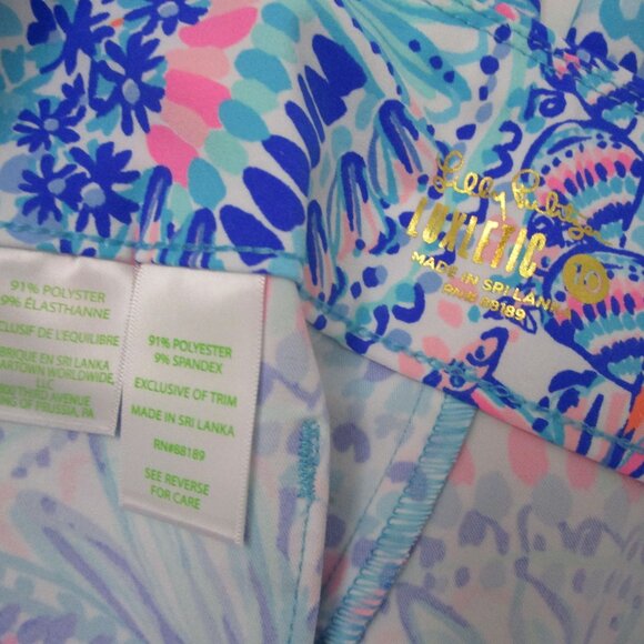 Luxletic Corso Golf Pants UV Athleisure Blue Pockets - Picture 7 of 8